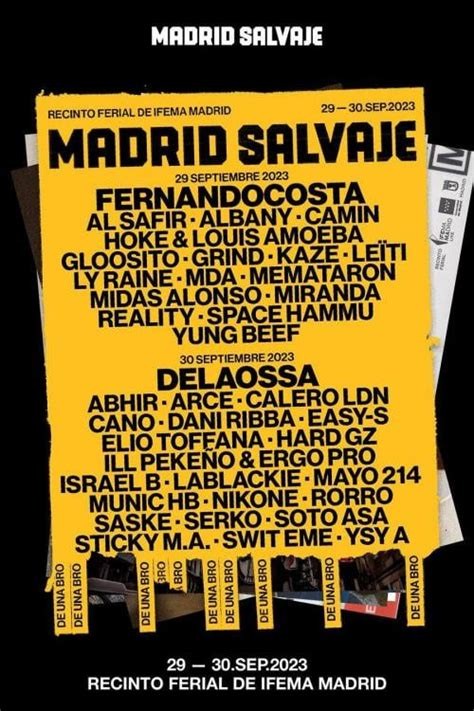 Descubre la Cartelera Madrid Salvaje 2023 y No Te Pierdas Ningún Evento